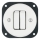 Reblig - Retro Porcelain Double Switch, Frameless, No. 5, White