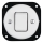 Reblig - Retro Porcelain Single Switch, Frameless, No. 7, White