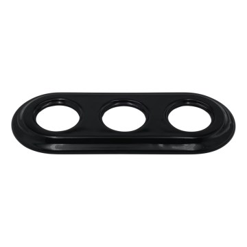 Reblig - Retro Porcelain Triple Frame, Black