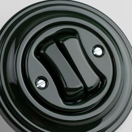 Reblig - Retro series switch with frame No. 5, green