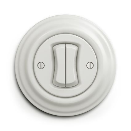 Reblig - Retro Simple Ceramic Frame, White
