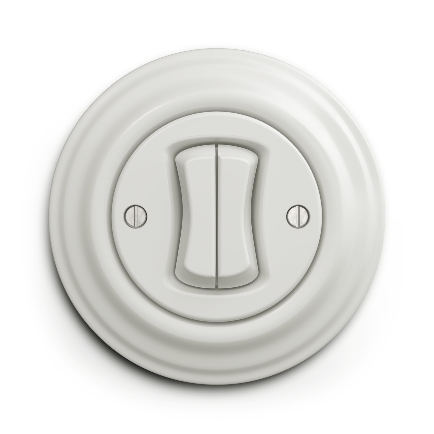 Reblig - Retro Simple Ceramic Frame, White