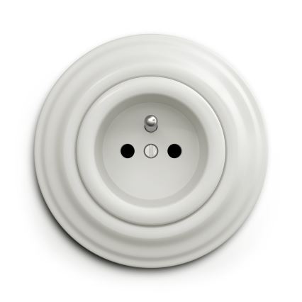 Reblig - Retro Simple Ceramic Frame, White