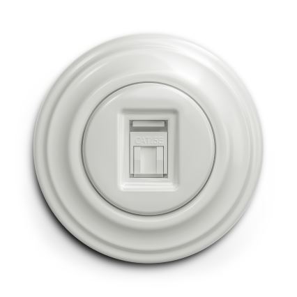 Reblig - Retro Simple Ceramic Frame, White