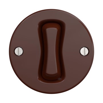 Reblig - Retro Single-Pole Frameless Switch No. 1, Brown