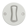 Reblig - Retro Single-Pole Frameless Switch No. 1, Ceramic White