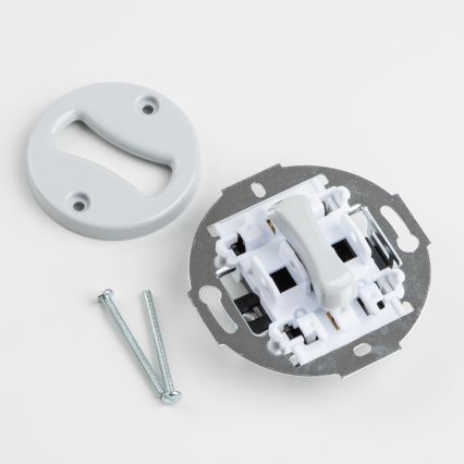 Reblig - Retro single-pole frameless switch No. 1 gray