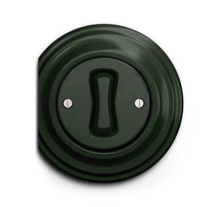 Reblig - Retro Single-Pole Frameless Switch No. 1 Green