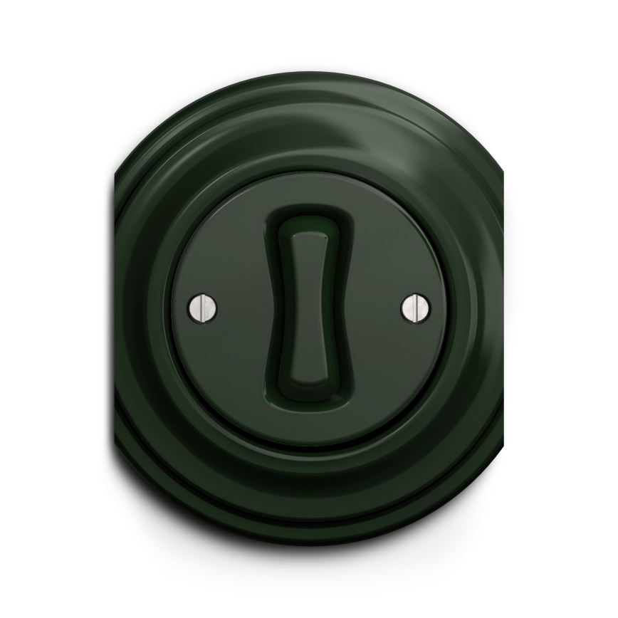 Reblig - Retro Single-Pole Frameless Switch No. 1 Green