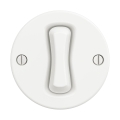 Reblig - Retro single-pole frameless switch No. 1, Snow White