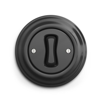 Reblig - Retro single-pole light switch with frame No. 1 anthracite