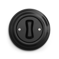 Reblig - Retro single-pole switch with frame No. 1, black