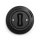 Reblig - Retro single-pole switch with frame No. 1, black