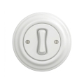 Reblig - Retro single-pole switch with Frame No. 1, Snow White