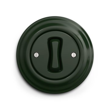 Reblig - Retro staircase switch with frame No. 6, Green