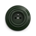 Reblig - Retro-style 230V wall outlet with frame, green