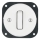Reblig - Retro-style Porcelain Single Doorbell Switch, Frameless, White