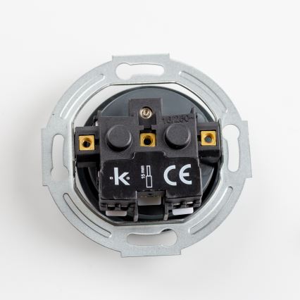 Reblig - Retro-style wall socket with frame, 230 V, anthracite