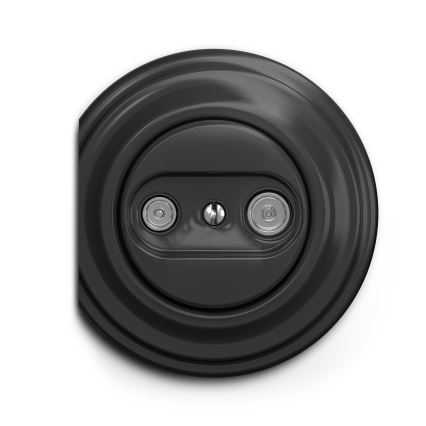 Reblig - Retro TV/FM End Outlet, Frameless, Anthracite