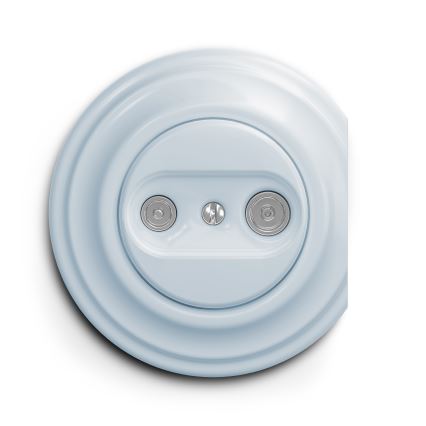Reblig - Retro TV/FM End Outlet, Frameless, Blue
