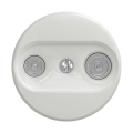 Reblig - Retro TV/FM End Socket, Frameless, White Ceramic