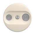 Reblig - Retro TV+Radio socket (terminal) frameless beige