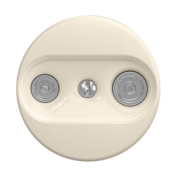 Reblig - Retro TV+Radio socket (terminal) frameless beige
