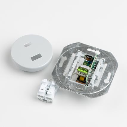 Reblig - Retro USB Outlet A+C with Gray Frame