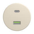 Reblig Retro USB Wall Socket (USB-A + USB-C) — Frameless, Beige
