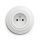 Reblig - Retro wall socket with frame, 230 V, snow white