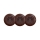 Reblig - Three-Gang Retro SCHUKO Wall Socket with Frame, 230V, Brown