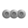 Reblig - Triple Retro Schuko 230 V Home Socket with Frame, Grey