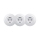 Reblig - Triple Retro SCHUKO Household Socket with Frame, 230V, Snow White