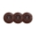 Reblig - Triple retro-style 230 V wall socket with frame, brown