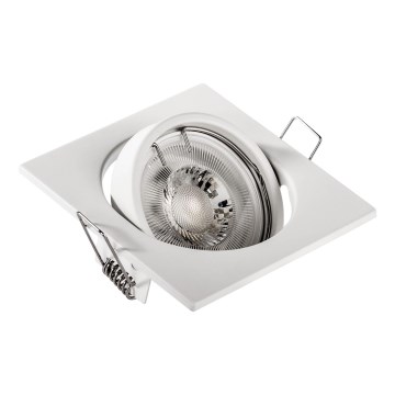 Recessed ceiling light 1x GU10/MR16/10W/230V 9x9 cm white