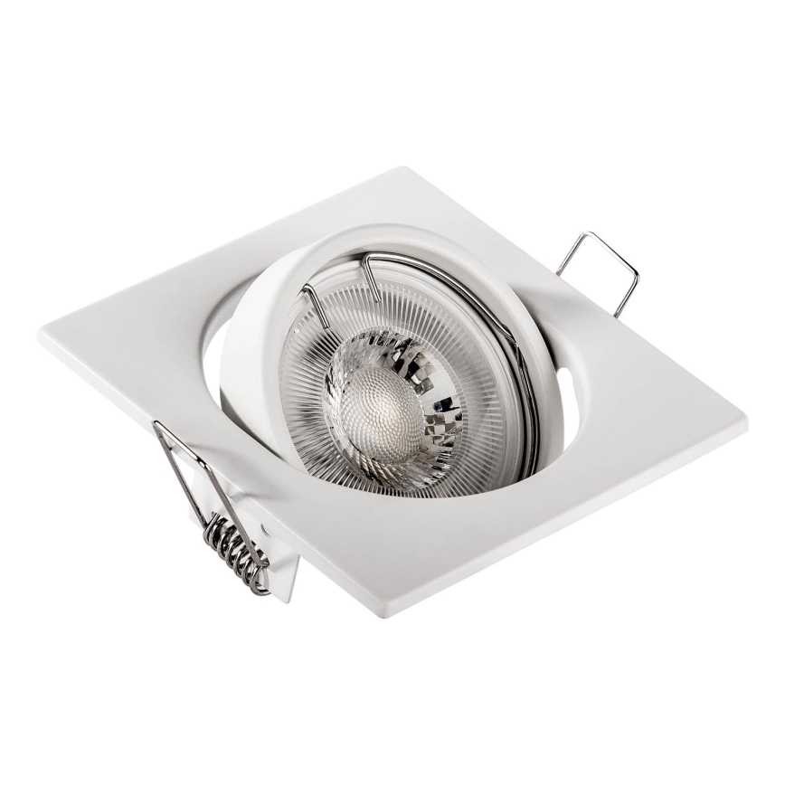 Recessed ceiling light 1x GU10/MR16/10W/230V 9x9 cm white