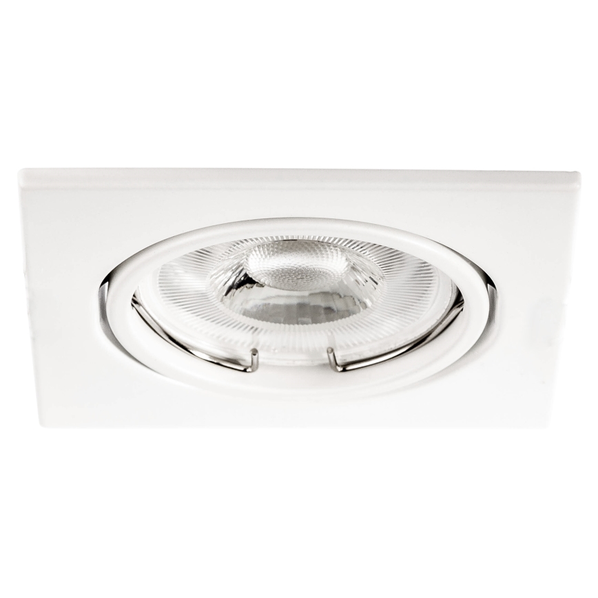 Recessed ceiling light 1x GU10/MR16/10W/230V 9x9 cm white