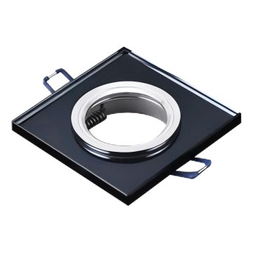 Recessed ceiling light 1xGU10/MR16/10W/230V 9x9 cm black