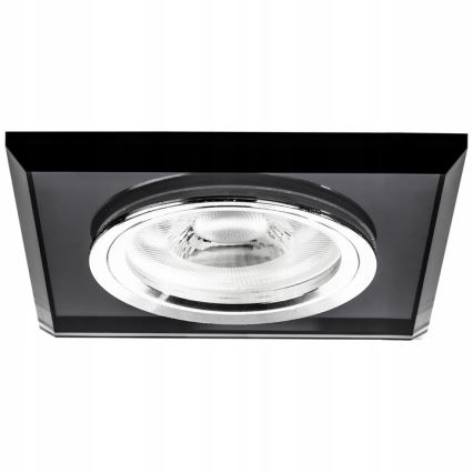 Recessed ceiling light 1xGU10/MR16/10W/230V 9x9 cm black