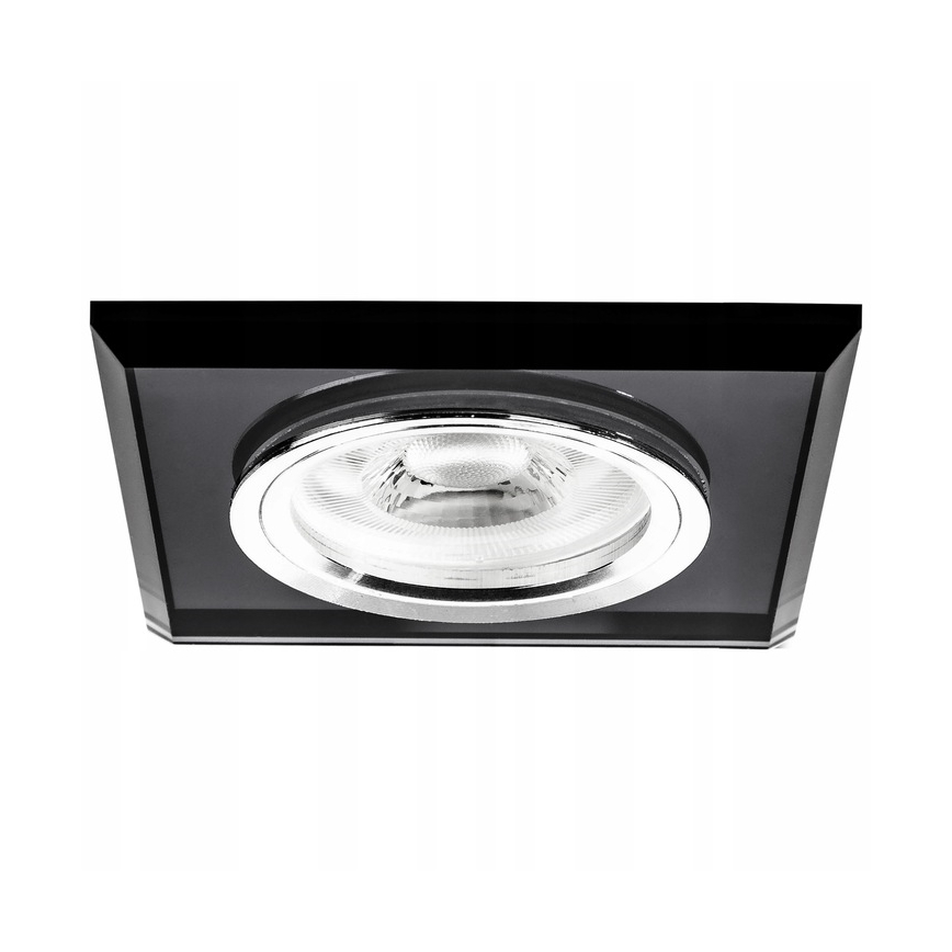 Recessed ceiling light 1xGU10/MR16/10W/230V 9x9 cm black