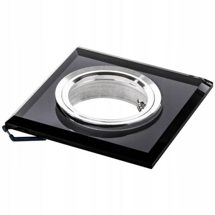 Recessed ceiling light 1xGU10/MR16/10W/230V 9x9 cm black
