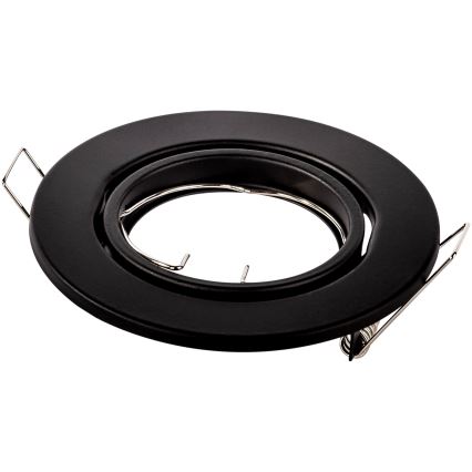 Recessed downlight 1x GU10/MR16 10W 230V Ø 9 cm black