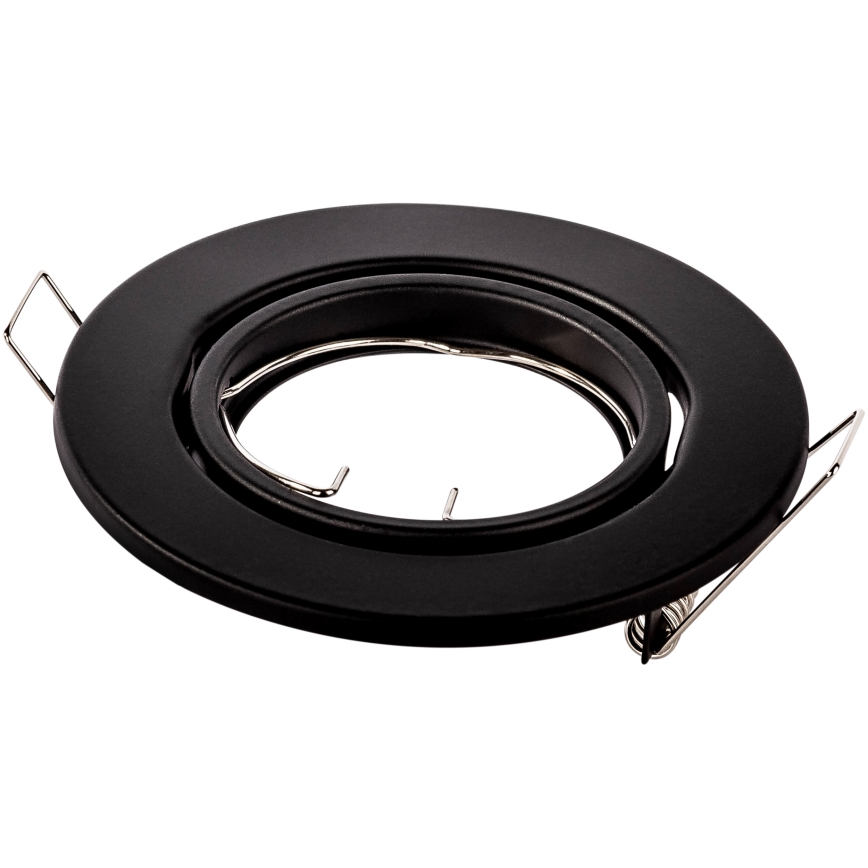 Recessed downlight 1x GU10/MR16 10W 230V Ø 9 cm black