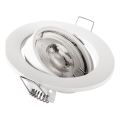 Recessed downlight 1xGU10/MR16/10W/230V Ø 9 cm white