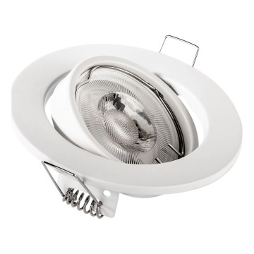 Recessed downlight 1xGU10/MR16/10W/230V Ø 9 cm white
