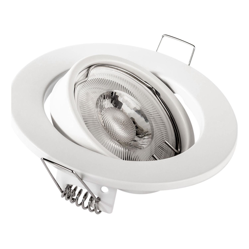 Recessed downlight 1xGU10/MR16/10W/230V Ø 9 cm white