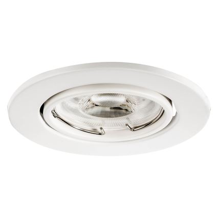 Recessed downlight 1xGU10/MR16/10W/230V Ø 9 cm white