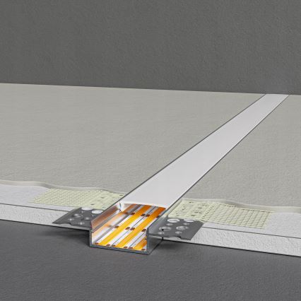 Recessed LED strip profile 1 m silver/white