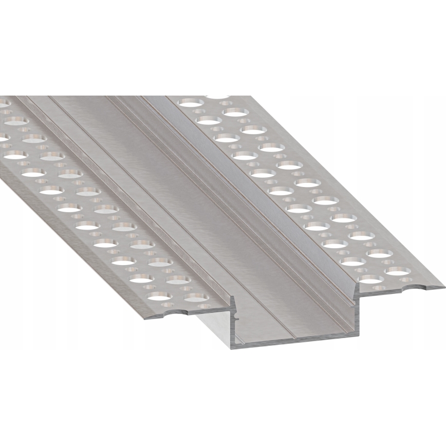 Recessed LED strip profile 1 m silver/white