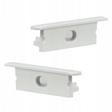 Recessed LED strip profile, 1 m, white